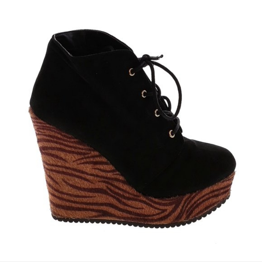 Guess platform wedge shoes